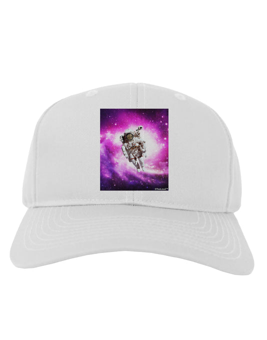 Astronaut Cat Adult Baseball Cap Hat-Baseball Cap-TooLoud-White-One Size-Davson Sales