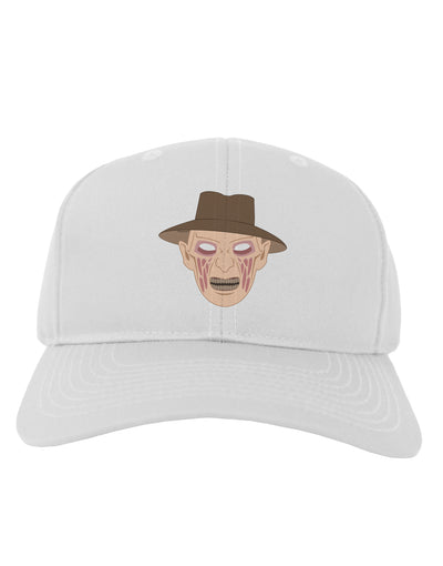 Scary Face With a Hat - Halloween Adult Baseball Cap Hat-Baseball Cap-TooLoud-White-One Size-Davson Sales