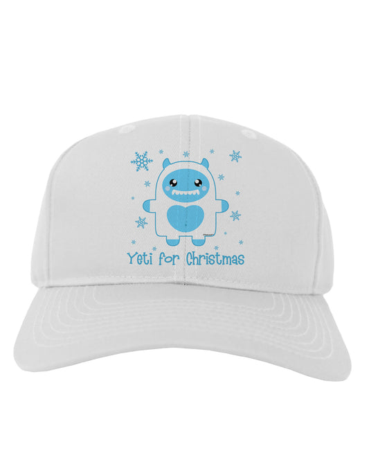 Yeti (Ready) for Christmas - Abominable Snowman Adult Baseball Cap Hat-Baseball Cap-TooLoud-White-One Size-Davson Sales