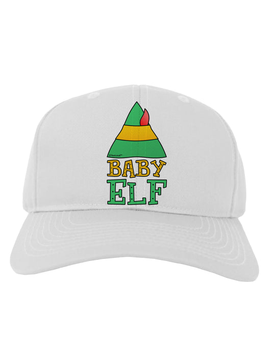 Matching Christmas Design - Elf Family - Baby Elf Adult Baseball Cap Hat by TooLoud-Baseball Cap-TooLoud-White-One Size-Davson Sales