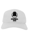 Cowbell Dad Adult Baseball Cap Hat by TooLoud-Baseball Cap-TooLoud-White-One Size-Davson Sales