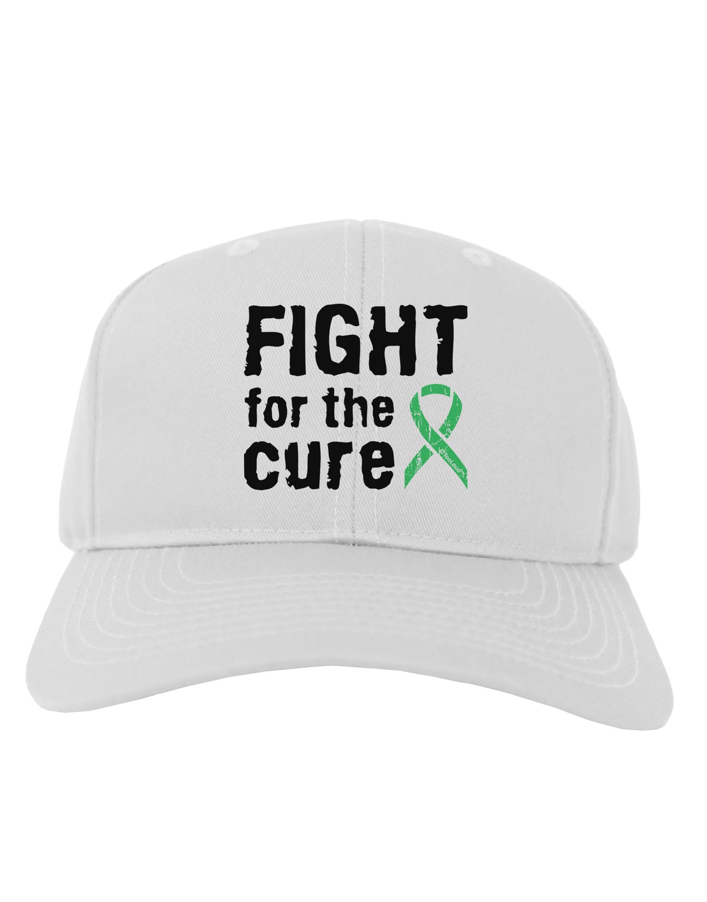 Fight for the Cure - Light Green Ribbon Celiac Disease Adult Baseball Cap Hat-Baseball Cap-TooLoud-White-One Size-Davson Sales