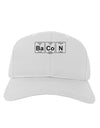 Bacon Periodic Table of Elements Adult Baseball Cap Hat by TooLoud-Baseball Cap-TooLoud-White-One Size-Davson Sales