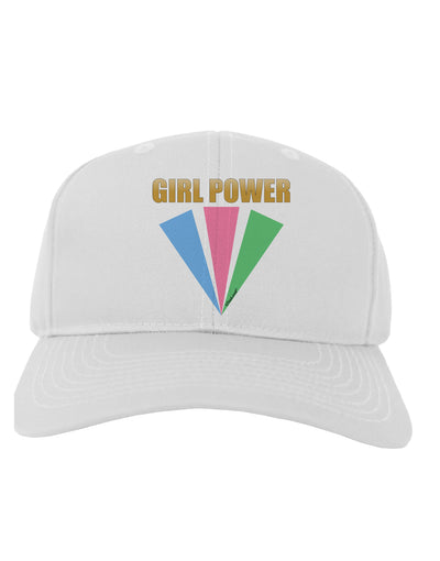 Girl Power Stripes Adult Baseball Cap Hat by TooLoud-Baseball Cap-TooLoud-White-One Size-Davson Sales