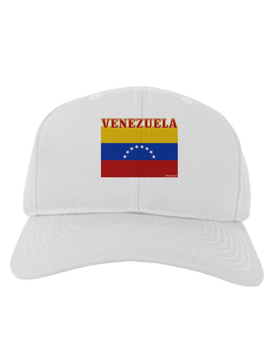 Venezuela Flag Adult Baseball Cap Hat-Baseball Cap-TooLoud-White-One Size-Davson Sales