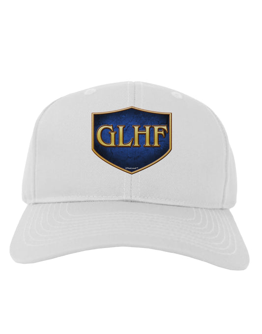 GLHF - Good Luck Have Fun Adult Baseball Cap Hat by TooLoud-Baseball Cap-TooLoud-White-One Size-Davson Sales