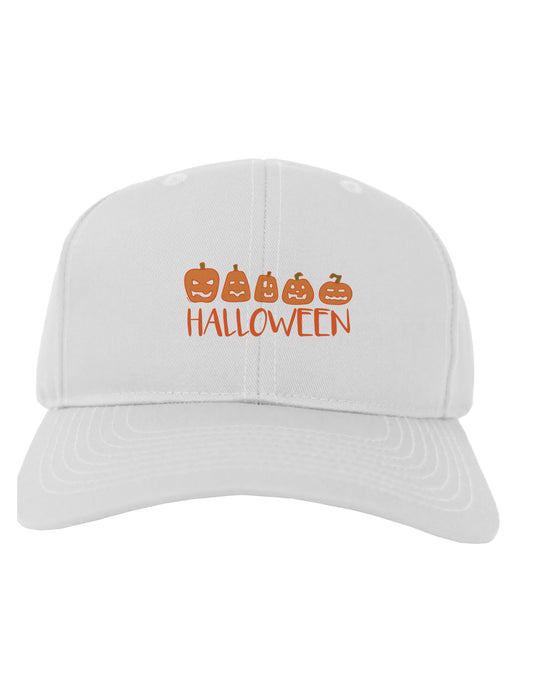 Halloween Pumpkins Adult Baseball Cap Hat-Baseball Cap-TooLoud-White-One-Size-Fits-Most-Davson Sales