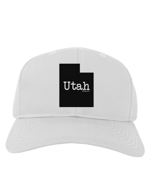 Utah - United States Shape Adult Baseball Cap Hat by TooLoud-Baseball Cap-TooLoud-White-One Size-Davson Sales
