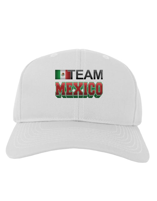 Sporty Team Mexico Adult Baseball Cap Hat-Baseball Cap-TooLoud-White-One Size-Davson Sales