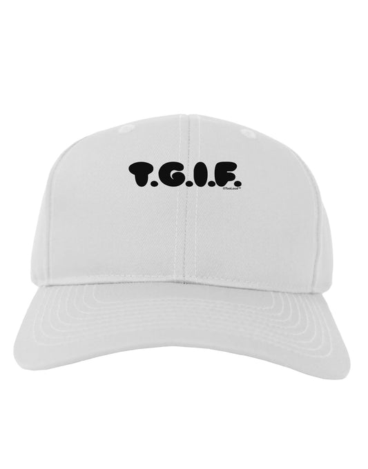 Thank God It's Friday - TGIF Adult Baseball Cap Hat by TooLoud-Baseball Cap-TooLoud-White-One Size-Davson Sales