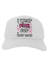 Personalized I Wear Pink for -Name- Breast Cancer Awareness Adult Baseball Cap Hat-Baseball Cap-TooLoud-White-One Size-Davson Sales