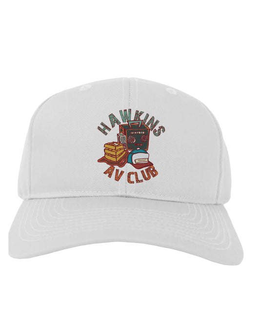 TooLoud Hawkins AV Club Adult Baseball Cap Hat-Baseball Cap-TooLoud-White-One-Size-Fits-Most-Davson Sales