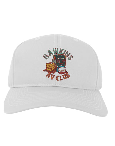 TooLoud Hawkins AV Club Adult Baseball Cap Hat-Baseball Cap-TooLoud-White-One-Size-Fits-Most-Davson Sales