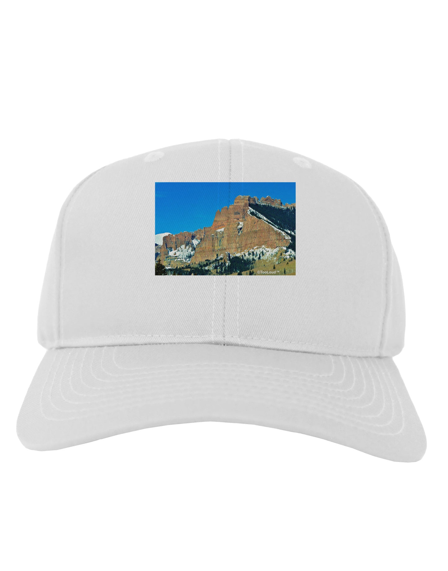 Colorado Snowy Mountains Adult Baseball Cap Hat-Baseball Cap-TooLoud-White-One Size-Davson Sales