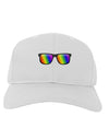 Pride Rainbow Lenses Adult Baseball Cap Hat by TooLoud-Baseball Cap-TooLoud-White-One Size-Davson Sales