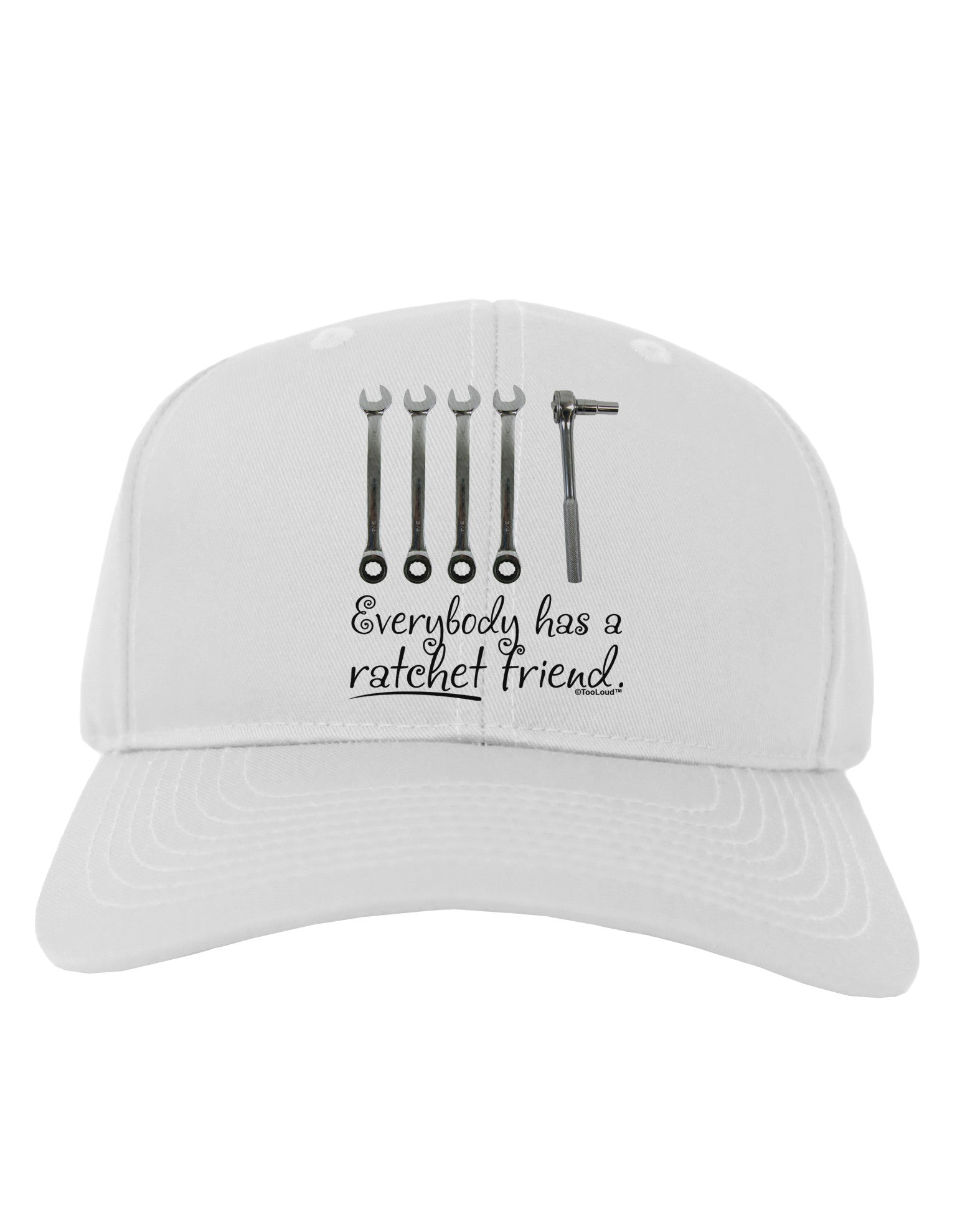 Ratchet Friend Adult Baseball Cap Hat-Baseball Cap-TooLoud-White-One Size-Davson Sales