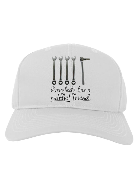Ratchet Friend Adult Baseball Cap Hat-Baseball Cap-TooLoud-White-One Size-Davson Sales