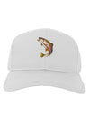 Rainbow Trout Adult Baseball Cap Hat-Baseball Cap-TooLoud-White-One Size-Davson Sales