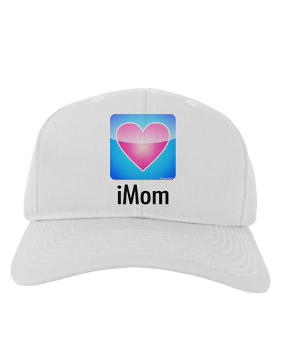 iMom - Mothers Day Adult Baseball Cap Hat-Baseball Cap-TooLoud-White-One Size-Davson Sales