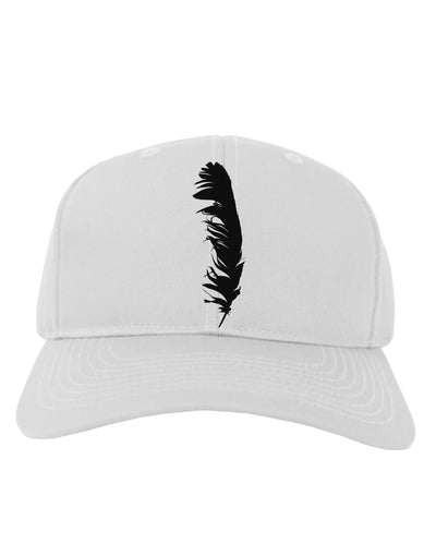 Black Feather Adult Baseball Cap Hat-Baseball Cap-TooLoud-White-One Size-Davson Sales