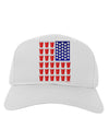 Beer Pong Flag Adult Baseball Cap Hat-Baseball Cap-TooLoud-White-One Size-Davson Sales