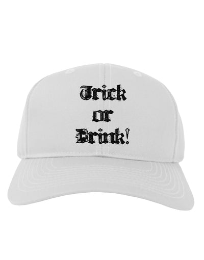 Trick or Drink - Halloween Funny Adult Baseball Cap Hat-Baseball Cap-TooLoud-White-One Size-Davson Sales