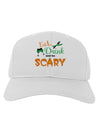 Eat Drink Scary Green Adult Baseball Cap Hat-Baseball Cap-TooLoud-White-One Size-Davson Sales