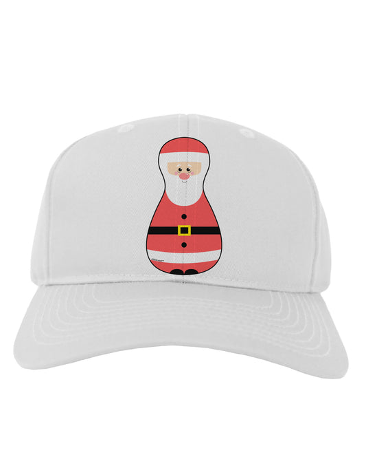 Cute Santa Matryoshka Nesting Doll - Christmas Adult Baseball Cap Hat-Baseball Cap-TooLoud-White-One Size-Davson Sales