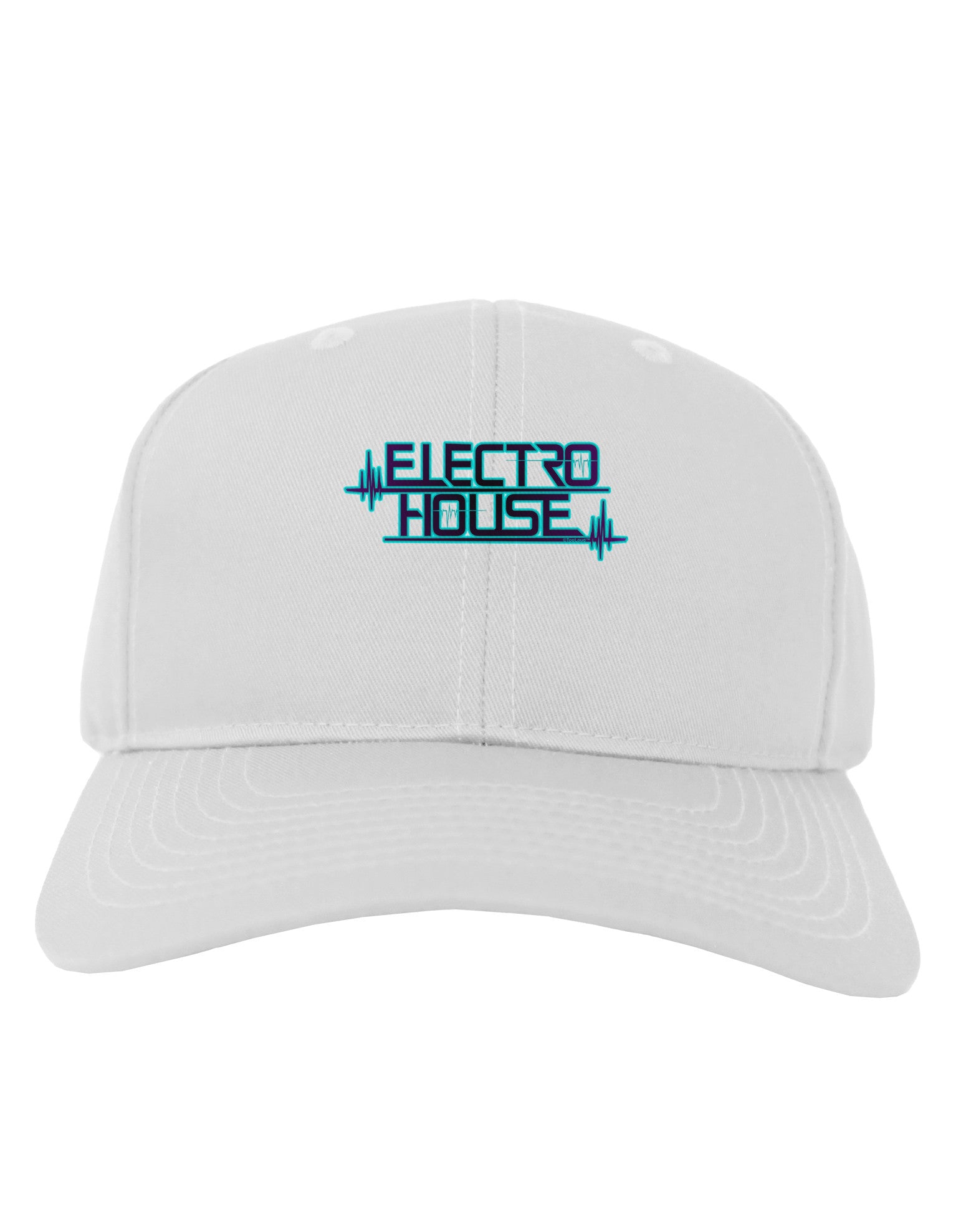 Electro House Bolt Adult Baseball Cap Hat-Baseball Cap-TooLoud-White-One Size-Davson Sales