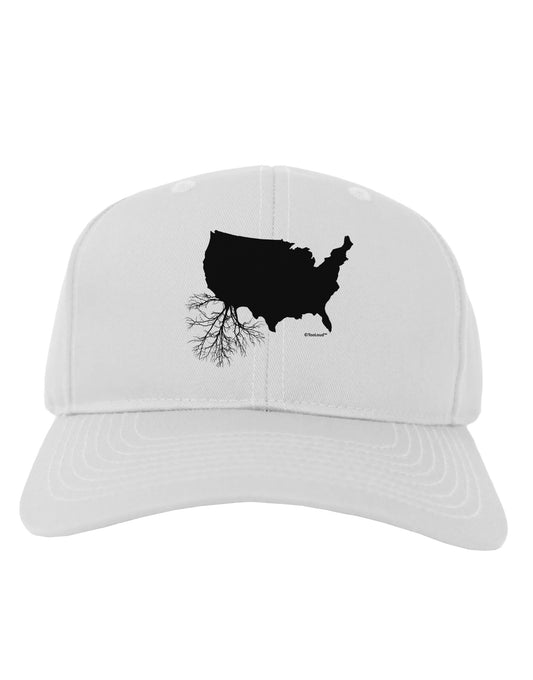 American Roots Design Adult Baseball Cap Hat by TooLoud-Baseball Cap-TooLoud-White-One Size-Davson Sales