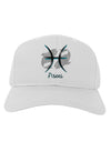 Pisces Symbol Adult Baseball Cap Hat-Baseball Cap-TooLoud-White-One Size-Davson Sales