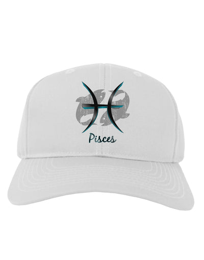 Pisces Symbol Adult Baseball Cap Hat-Baseball Cap-TooLoud-White-One Size-Davson Sales