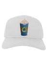 Happy Hanukkah Latte Cup Adult Baseball Cap Hat-Baseball Cap-TooLoud-White-One Size-Davson Sales