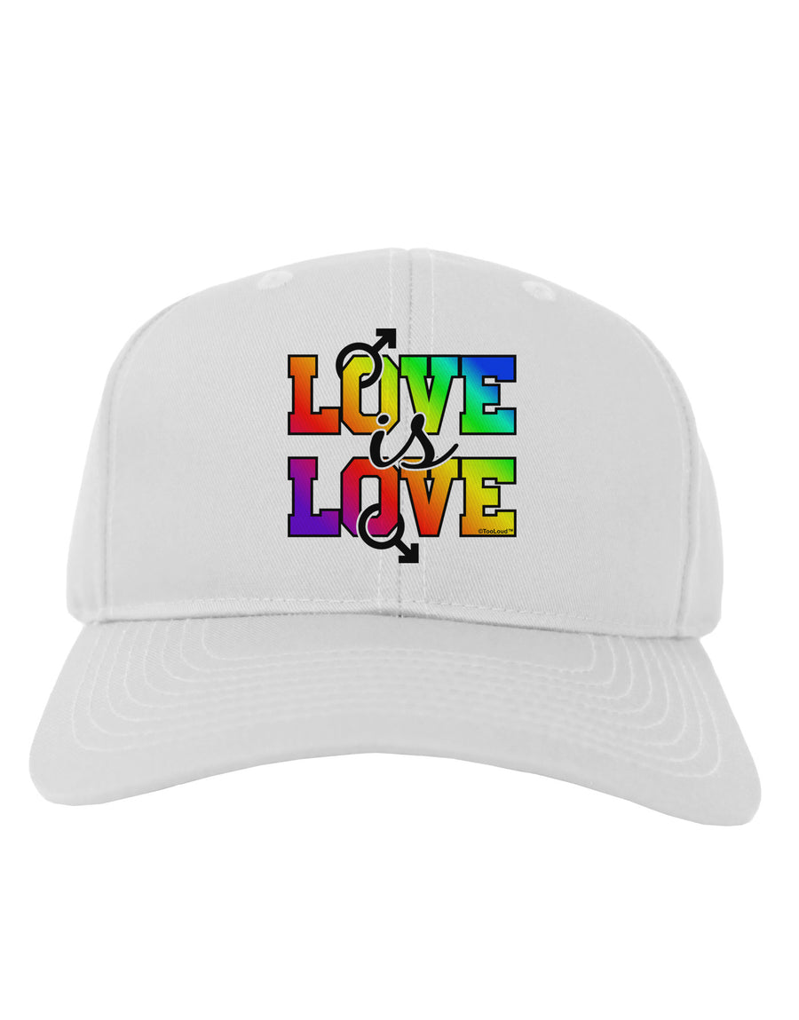 Love Is Love Gay Pride Adult Baseball Cap Hat-Baseball Cap-TooLoud-White-One Size-Davson Sales
