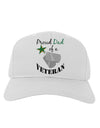 Dad of Veteran Adult Baseball Cap Hat-Baseball Cap-TooLoud-White-One Size-Davson Sales