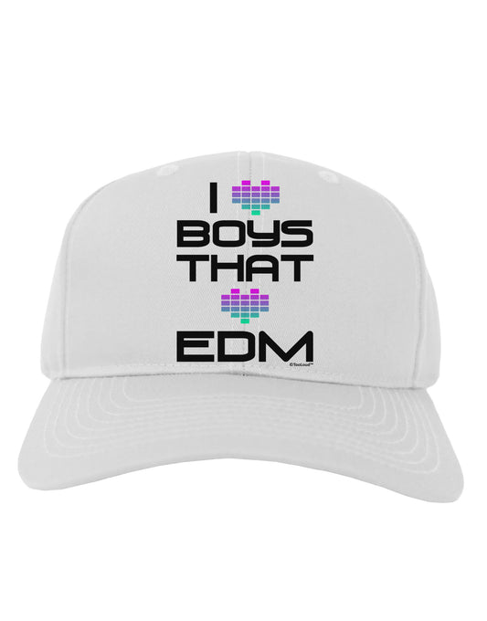 I Heart Boys That Heart EDM Adult Baseball Cap Hat-Baseball Cap-TooLoud-White-One Size-Davson Sales