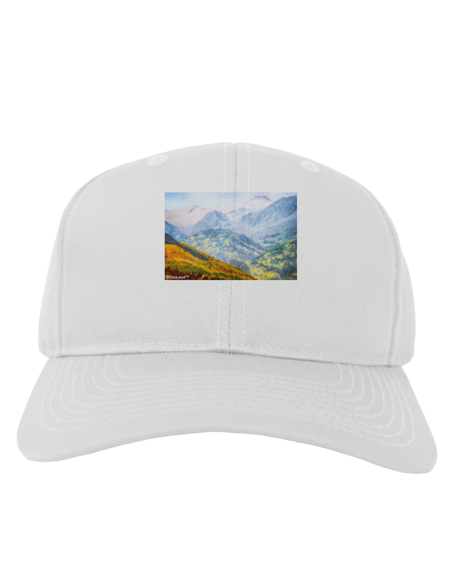Colorado Fog Mountains Adult Baseball Cap Hat-Baseball Cap-TooLoud-White-One Size-Davson Sales