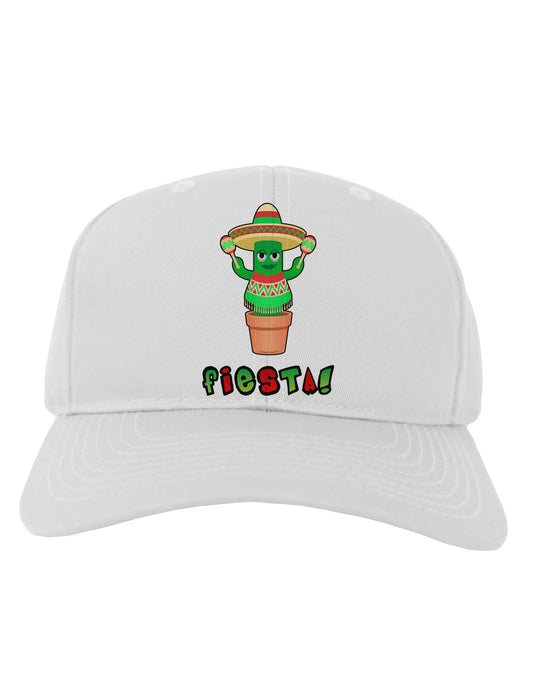Fiesta Cactus Poncho Text Adult Baseball Cap Hat-Baseball Cap-TooLoud-White-One Size-Davson Sales
