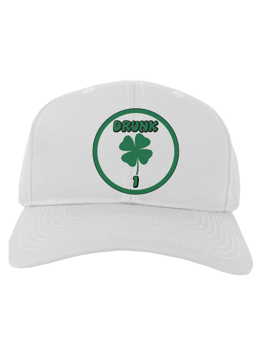Drunk 1 Funny Adult Baseball Cap Hat by TooLoud-Baseball Cap-TooLoud-White-One Size-Davson Sales