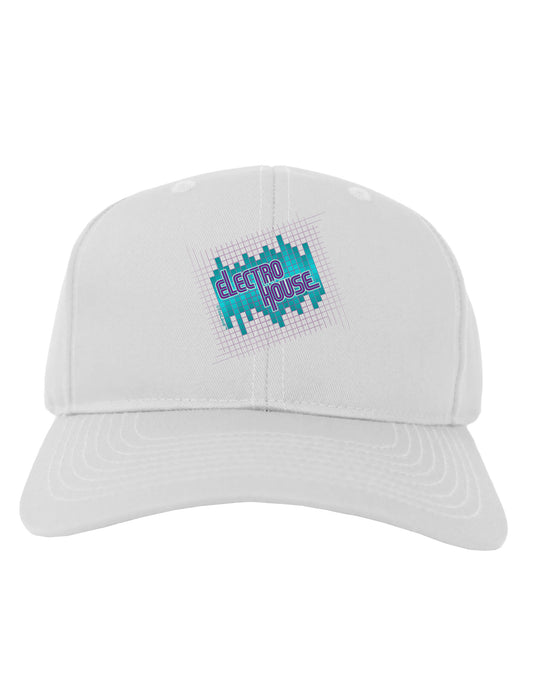 Electro House Equalizer Adult Baseball Cap Hat-Baseball Cap-TooLoud-White-One Size-Davson Sales