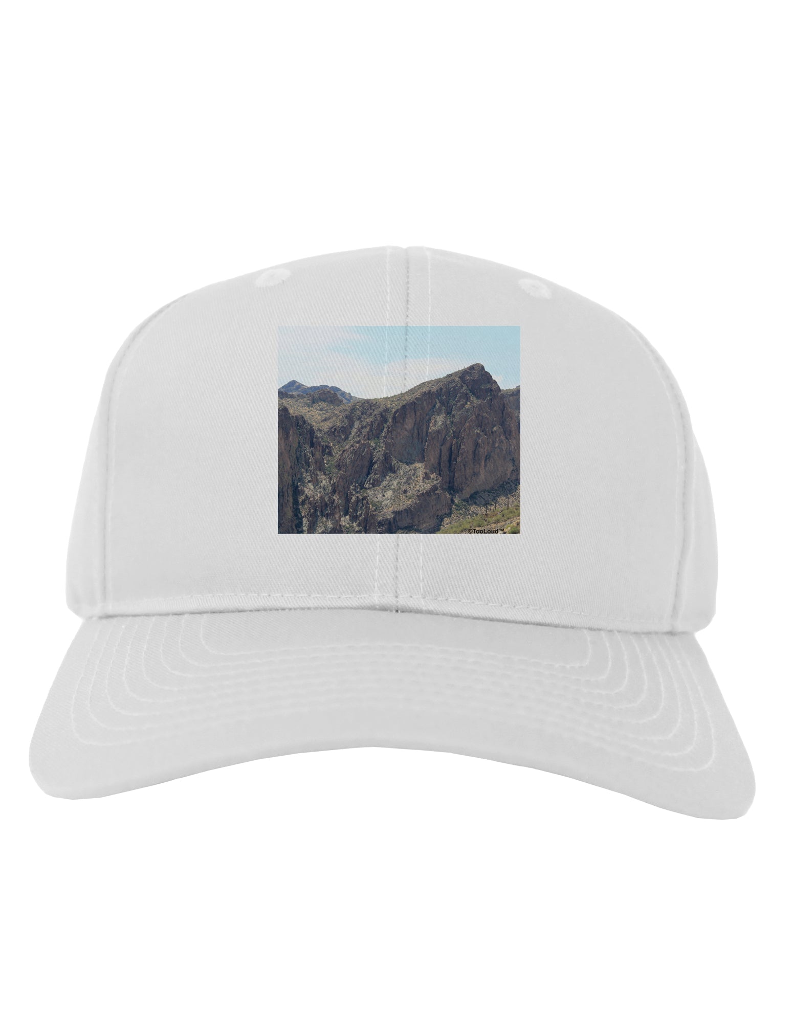 Arizona Saguaro Lake Mountains Adult Baseball Cap Hat-Baseball Cap-TooLoud-White-One Size-Davson Sales