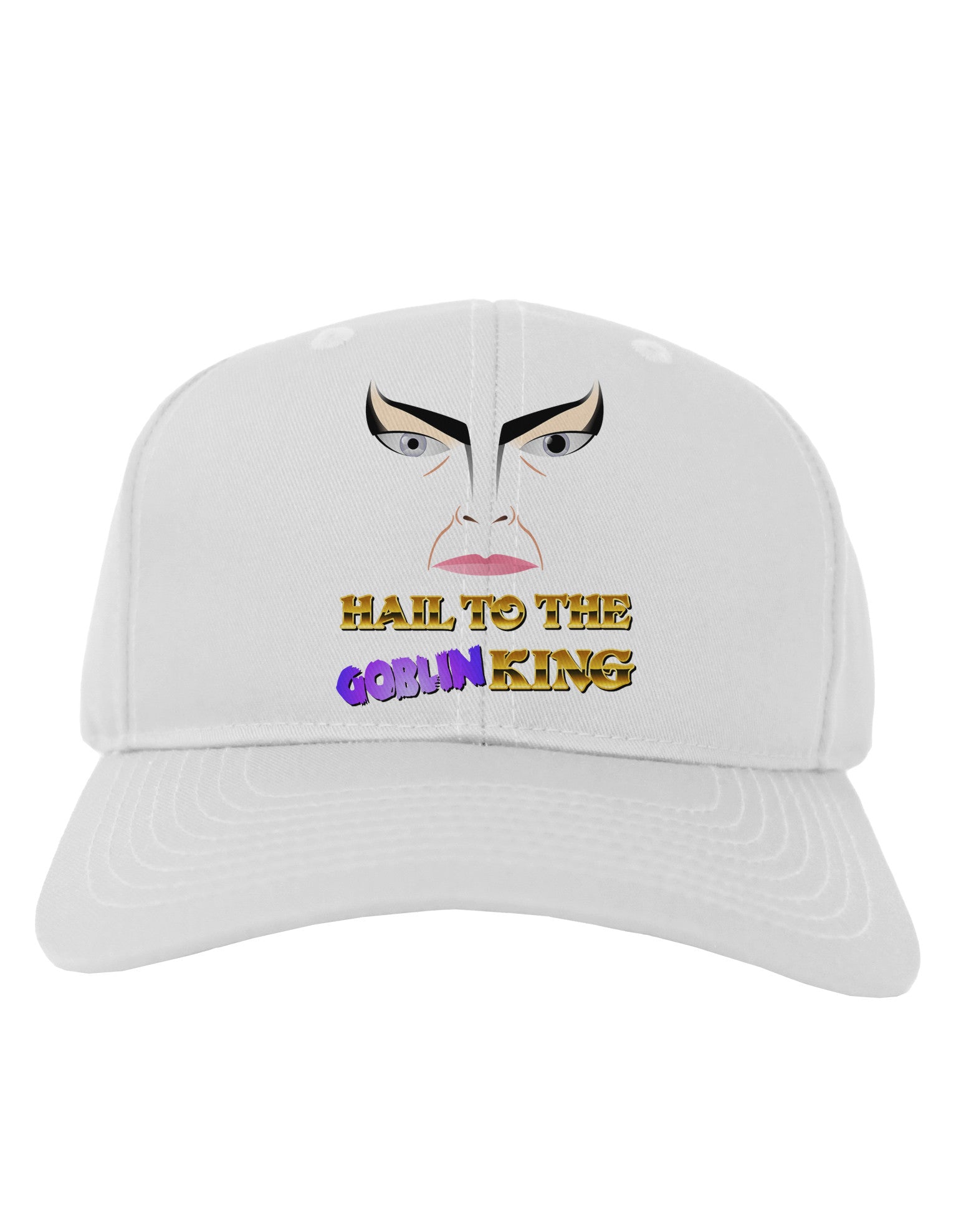 Hail to the Goblin King Adult Baseball Cap Hat-Baseball Cap-TooLoud-White-One Size-Davson Sales