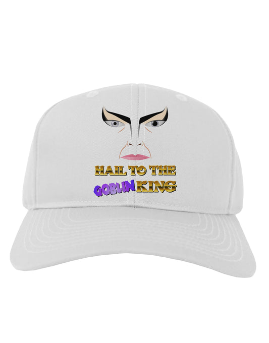 Hail to the Goblin King Adult Baseball Cap Hat-Baseball Cap-TooLoud-White-One Size-Davson Sales