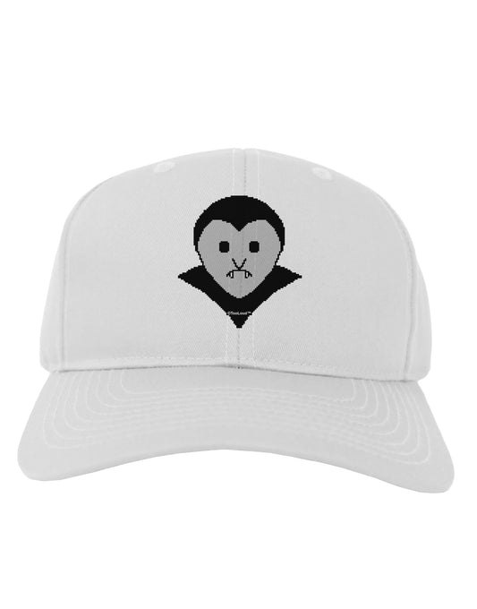 Cute Pixel Vampire Male Adult Baseball Cap Hat-Baseball Cap-TooLoud-White-One Size-Davson Sales