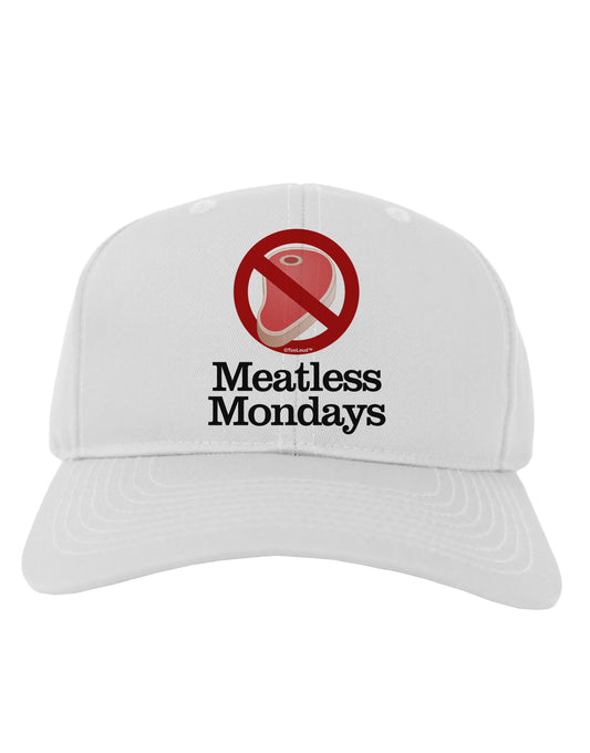 Meatless Mondays Adult Baseball Cap Hat by TooLoud-Baseball Cap-TooLoud-White-One Size-Davson Sales