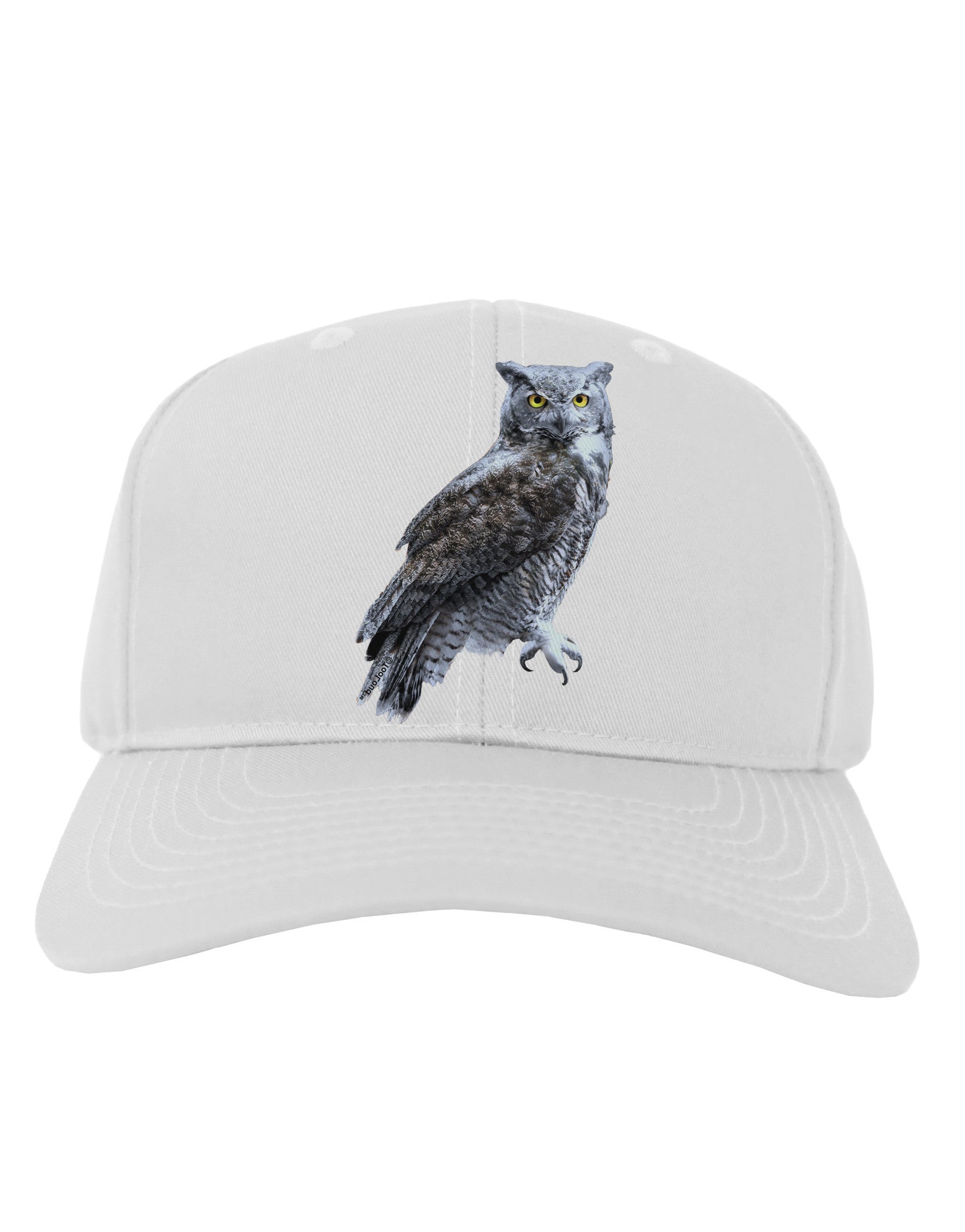 Great Horned Owl Photo Adult Baseball Cap Hat-Baseball Cap-TooLoud-White-One Size-Davson Sales