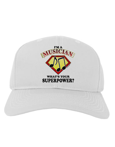Musician - Superpower Adult Baseball Cap Hat-Baseball Cap-TooLoud-White-One Size-Davson Sales