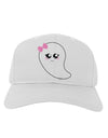 Cute Girl Ghost Halloween Adult Baseball Cap Hat-Baseball Cap-TooLoud-White-One Size-Davson Sales