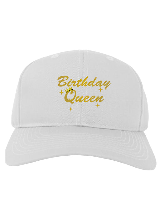 Birthday Queen Text Adult Baseball Cap Hat by TooLoud-Baseball Cap-TooLoud-White-One Size-Davson Sales