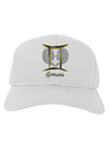 Gemini Symbol Adult Baseball Cap Hat-Baseball Cap-TooLoud-White-One Size-Davson Sales